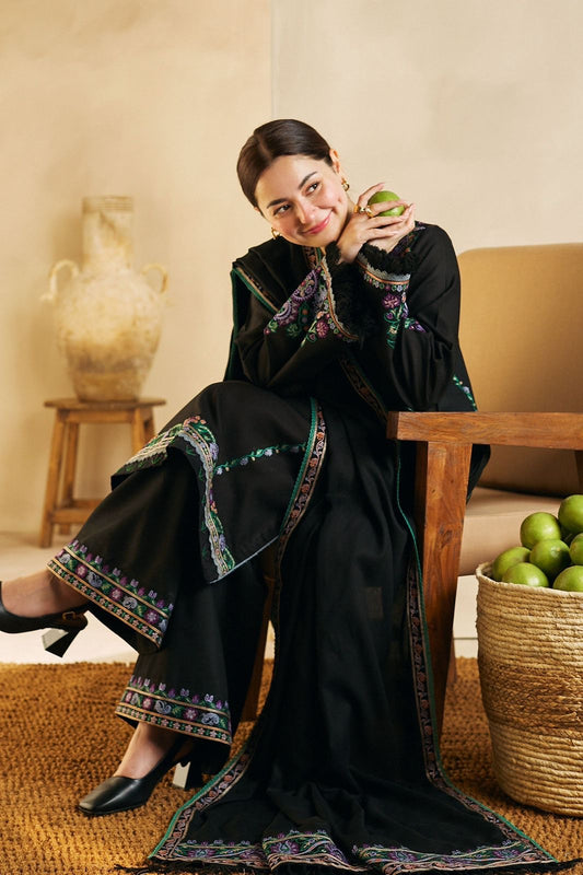 Zara Shah Jahan Brand Premium Quality Dhanak Embroidery Unstitch Dress With Embroidery Shawl