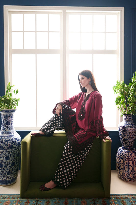 Ethnic Brand Most Popular Premium Quality Silk Embroidery 2Pc Dress
